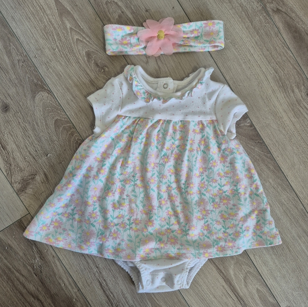 Little Me Pastel Floral Baby Dress